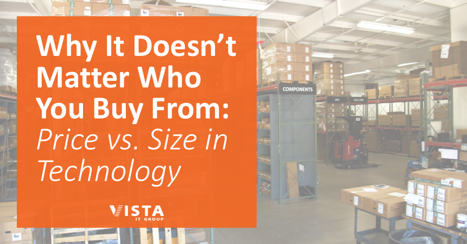 Why It Doesn’t Matter Who You Buy From: Price vs. Size in Technology 