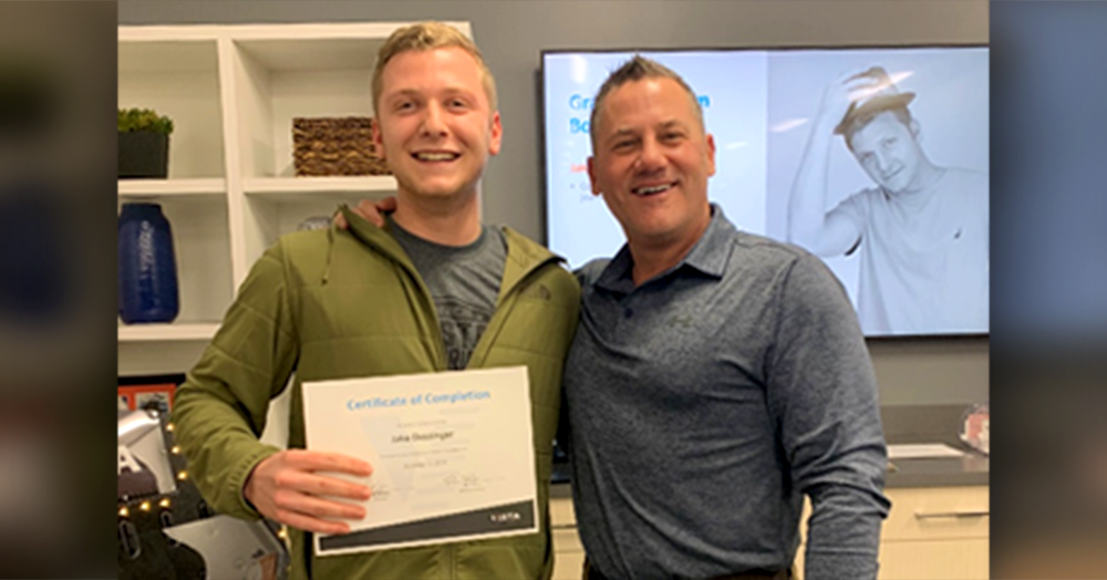 Vista Graduates Newest Hire from Boot Camp!