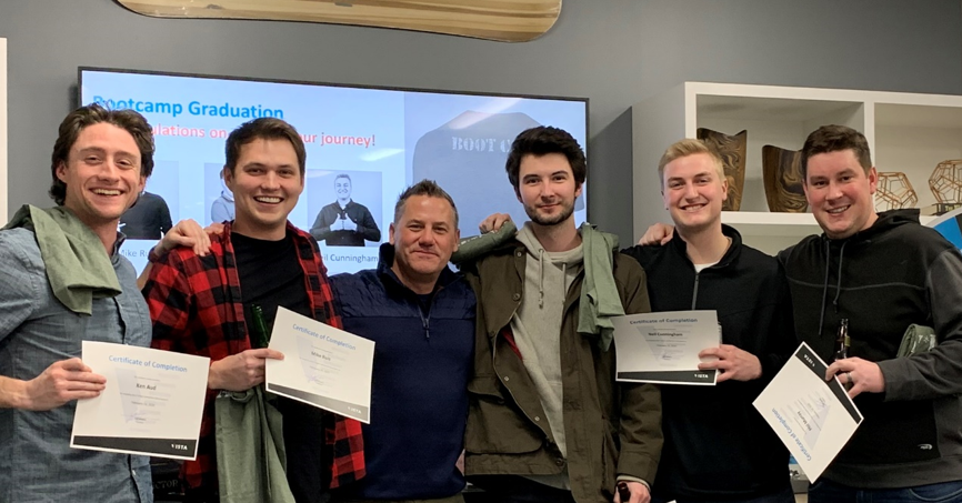 Vista Graduates 5 New Hires from Boot Camp!